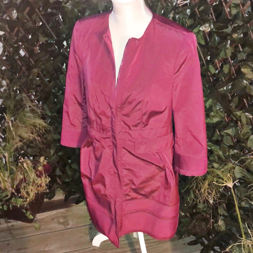 BURBERRY Deep Fuchsia Rain Coat